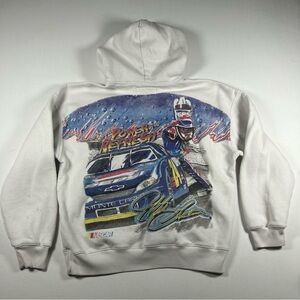 Hollister Hoodie Mens M  Boxy Fit Sweatshirt Pepsi NASCAR Jeff Gordon RARE
